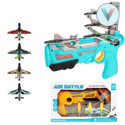 PISTOLA JUGUETE LANZADORA DE AVIONES