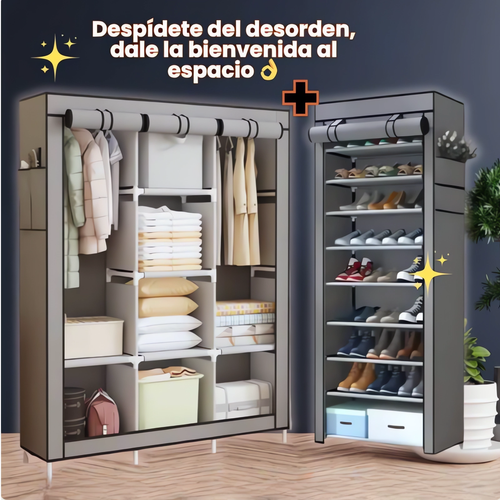 Combo Organizador de Ropa y Calzado
